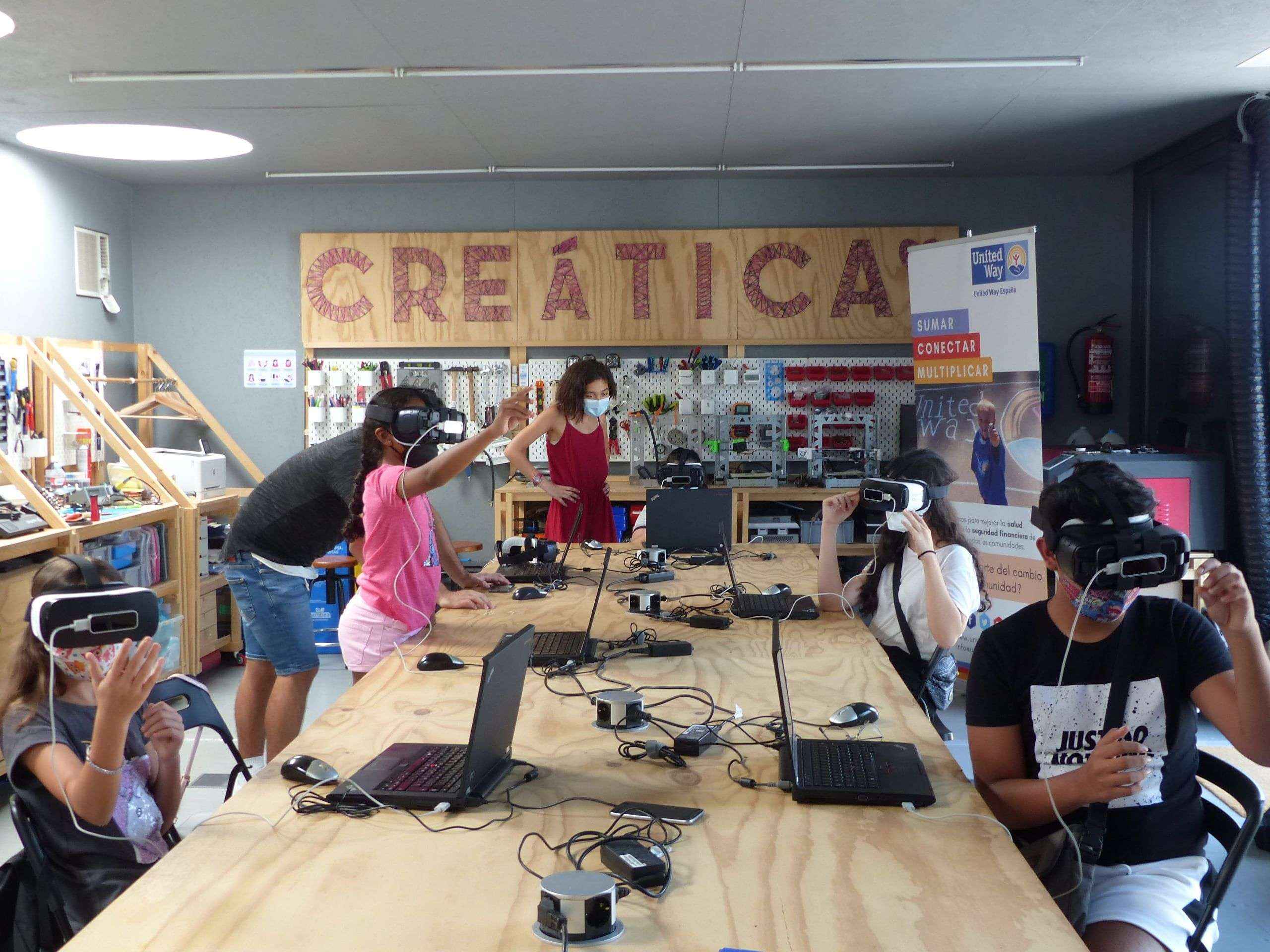 Fundación United Way y la Asociación Creática impulsan en Madrid Techno Camps para evitar el abandono escolar de cara a septiembre