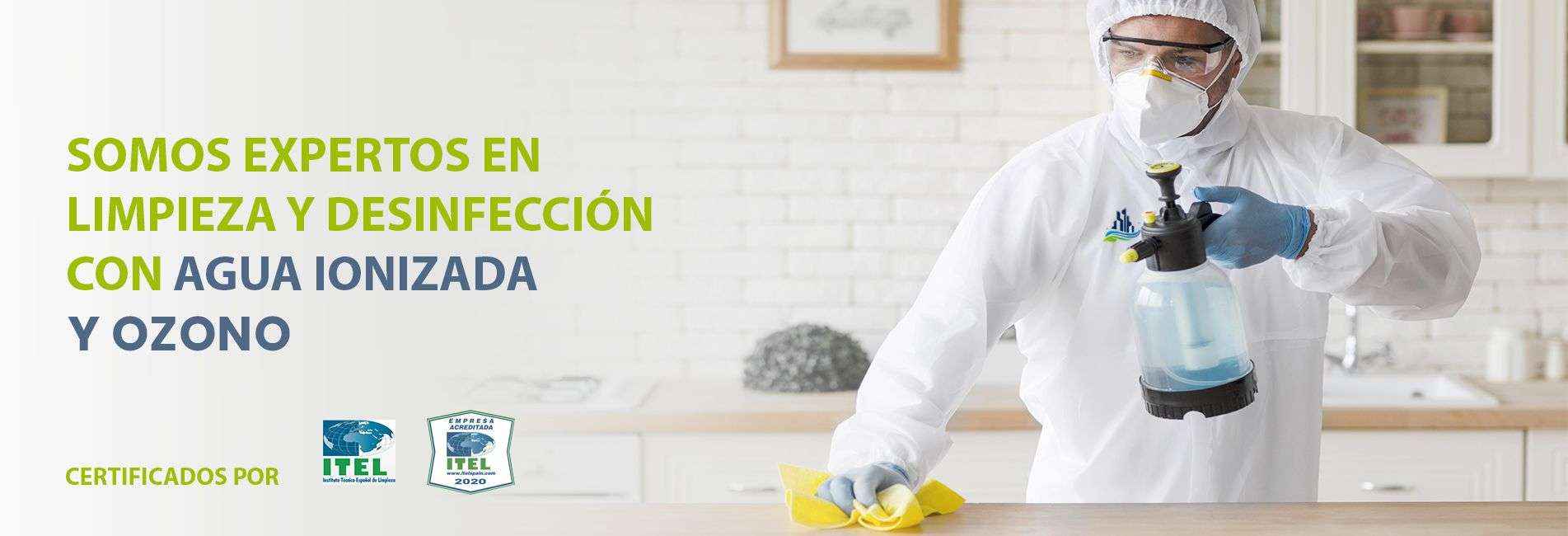 Desinfección con agua ionizada y ozono gracias a Limpiartec