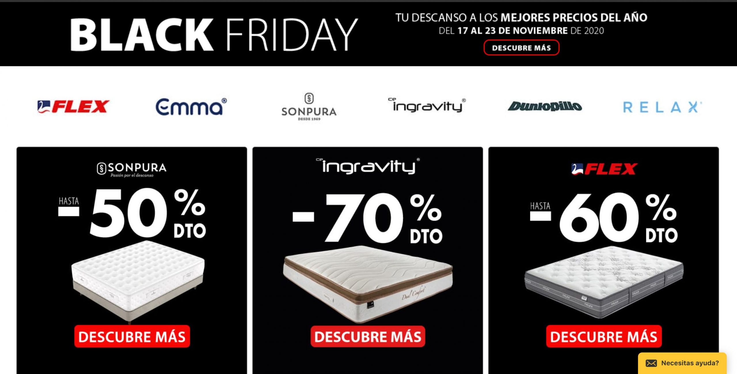 Colchón Exprés comienza su periodo de ofertas de colchones para este Black Friday