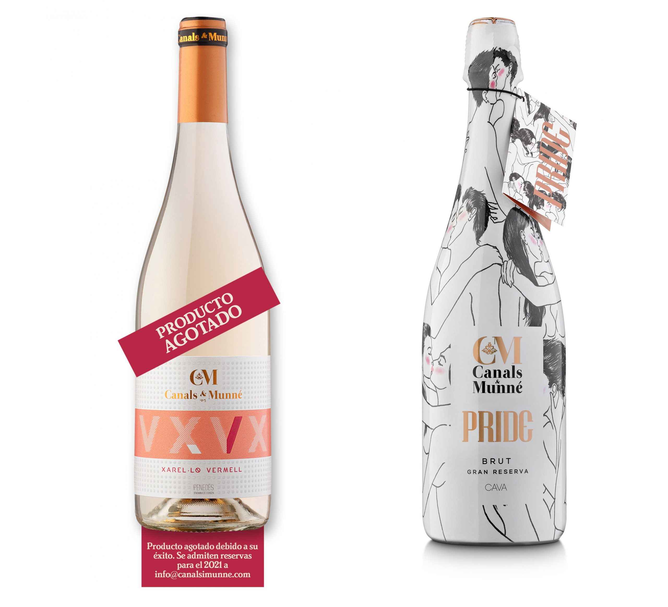 Gran éxito del nuevo vino blanco "Xarel·lo vermell" y del cava "Pride" de CANALS & MUNNÉ